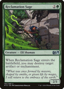 naokuroshop MTG [M15][194][緑][U][EN][再利用の賢者/Reclamation Sage] NM