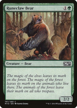 naokuroshop MTG [M15][197][緑][C][EN][ルーン爪の熊/Runeclaw Bear] NM