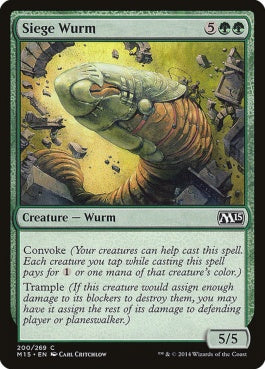 naokuroshop MTG [M15][200][緑][C][EN][包囲ワーム/Siege Wurm] NM