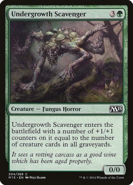 naokuroshop MTG [M15][204][緑][C][EN][下生えのゴミあさり/Undergrowth Scavenger] NM