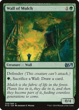 naokuroshop MTG [M15][208][緑][U][EN][根囲いの壁/Wall of Mulch] NM