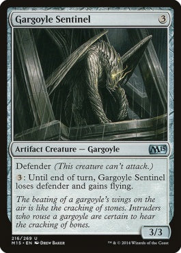 naokuroshop MTG [M15][216][茶][U][EN][ガーゴイルの歩哨/Gargoyle Sentinel] NM