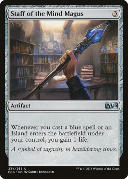 naokuroshop MTG [M15][234][茶][U][EN][精神の大魔術師の杖/Staff of the Mind Magus] NM