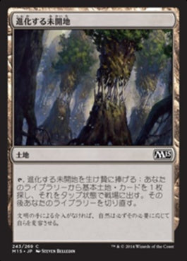 naokuroshop MTG [M15][243][土地][C][JP][進化する未開地/Evolving Wilds] NM