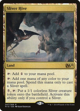 naokuroshop MTG [M15][247][土地][R][EN][スリヴァーの巣/Sliver Hive] NM