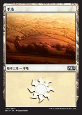 naokuroshop MTG [M15][250][土地][C][JP][平地/Plains] NM