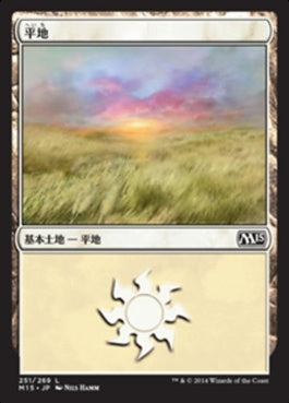 naokuroshop MTG [M15][251][土地][C][JP][平地/Plains] NM