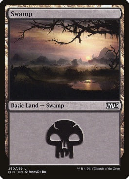 naokuroshop MTG [M15][260][土地][C][EN][沼/Swamp] NM