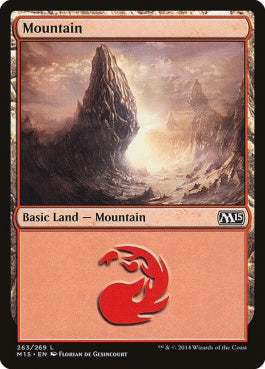 naokuroshop MTG [M15][263][土地][C][EN][山/Mountain] NM