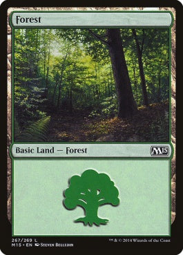 naokuroshop MTG [M15][267][土地][C][EN][森/Forest] NM