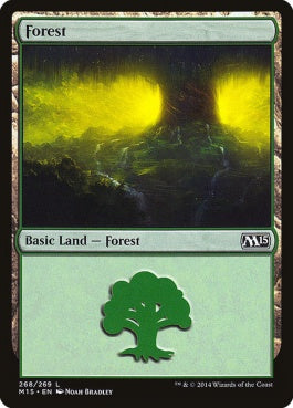 naokuroshop MTG [M15][268][土地][C][EN][森/Forest] NM