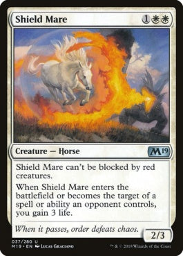 naokuroshop MTG [M19][037][白][U][EN][防御牝馬/Shield Mare] NM