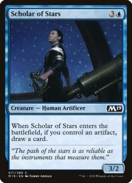 naokuroshop MTG [M19][071][青][C][EN][星学者/Scholar of Stars] NM