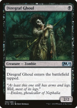 naokuroshop MTG [M19][092][黒][U][EN][戦墓のグール/Diregraf Ghoul] NM