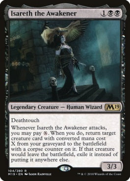 naokuroshop MTG [M19][104][黒][R][EN][呼び覚ます者イザレス/Isareth the Awakener] NM