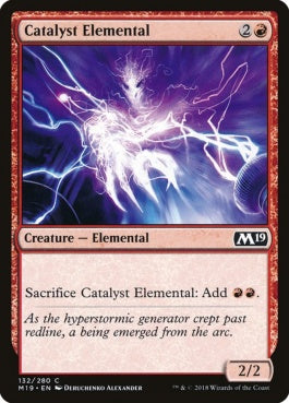 naokuroshop MTG [M19][132][赤][C][EN][触媒の精霊/Catalyst Elemental] NM