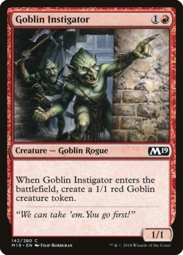 naokuroshop MTG [M19][142][赤][C][EN][ゴブリンの扇動者/Goblin Instigator] NM