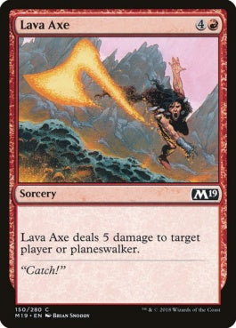 naokuroshop MTG [M19][150][赤][C][EN][溶岩の斧/Lava Axe] NM