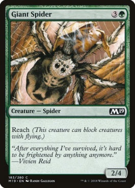 naokuroshop MTG [M19][183][緑][C][EN][大蜘蛛/Giant Spider] NM