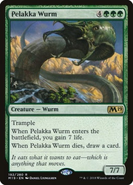 naokuroshop MTG [M19][192][緑][R][EN][ペラッカのワーム/Pelakka Wurm] NM