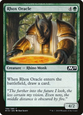 naokuroshop MTG [M19][198][緑][C][EN][ロウクスの神託者/Rhox Oracle] NM