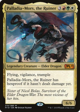 naokuroshop MTG [M19][219][多][M][EN][殲滅の龍、パラディア＝モルス/Palladia-Mors, the Ruiner]（foil） NM