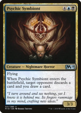 naokuroshop MTG [M19][221][多][U][EN][心理共生体/Psychic Symbiont] NM