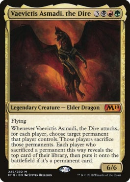 naokuroshop MTG [M19][225][多][M][EN][暴虐の龍、アスマディ/Vaevictis Asmadi, the Dire] NM