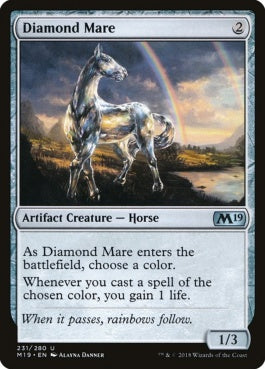 naokuroshop MTG [M19][231][茶][U][EN][金剛牝馬/Diamond Mare] NM