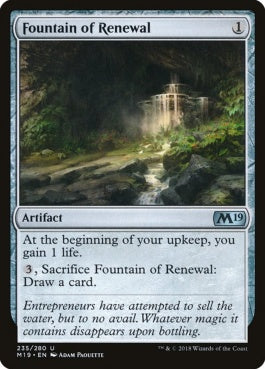 naokuroshop MTG [M19][235][茶][U][EN][更生の泉/Fountain of Renewal] NM