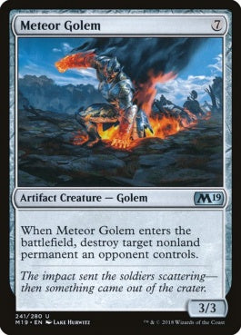 naokuroshop MTG [M19][241][茶][U][EN][隕石ゴーレム/Meteor Golem] NM