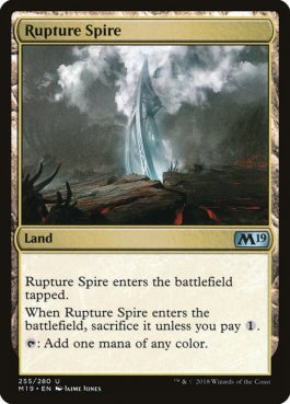 naokuroshop MTG [M19][255][土地][U][EN][断ち割る尖塔/Rupture Spire] NM