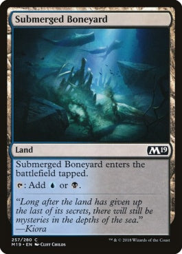 naokuroshop MTG [M19][257][土地][C][EN][水没した骨塚/Submerged Boneyard] NM