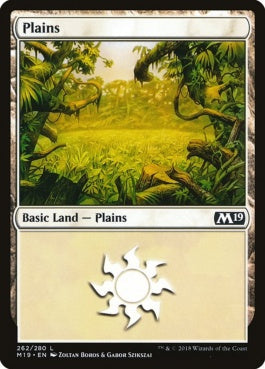 naokuroshop MTG [M19][262][土地][C][EN][平地/Plains] NM