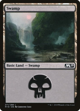 naokuroshop MTG [M19][271][土地][C][EN][沼/Swamp] NM