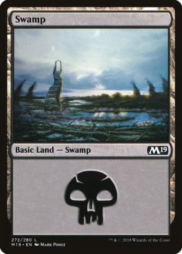 naokuroshop MTG [M19][272][土地][C][EN][沼/Swamp] NM