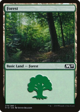 naokuroshop MTG [M19][278][土地][C][EN][森/Forest] NM