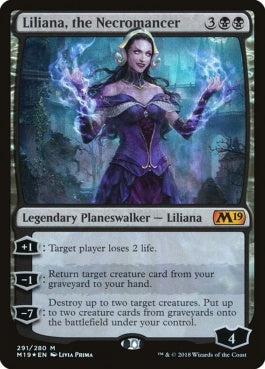 naokuroshop MTG [M19][291][黒][M][EN][屍術師、リリアナ/Liliana, the Necromancer] NM