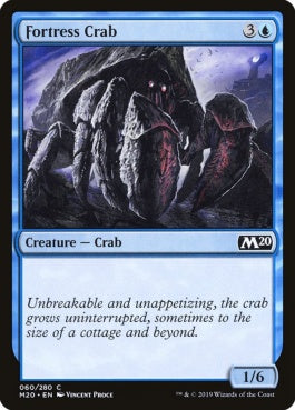 naokuroshop MTG [M20][060][青][C][EN][要塞ガニ/Fortress Crab] NM