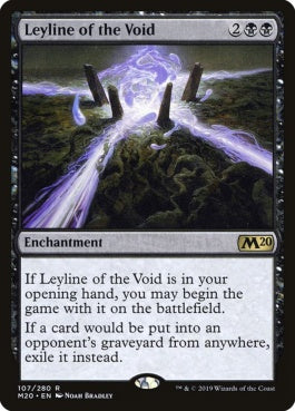 naokuroshop MTG [M20][107][黒][R][EN][虚空の力線/Leyline of the Void] NM