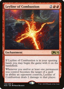 naokuroshop MTG [M20][148][赤][R][EN][発火の力線/Leyline of Combustion] NM