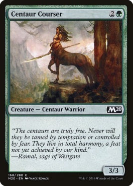 naokuroshop MTG [M20][168][緑][C][EN][ケンタウルスの狩猟者/Centaur Courser] NM