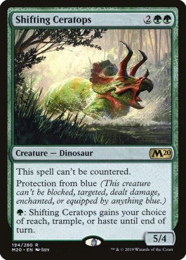 naokuroshop MTG [M20][194][緑][R][EN][変容するケラトプス/Shifting Ceratops] NM