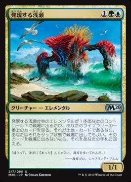 naokuroshop MTG [M20][217][多][U][JP][発現する浅瀬/Risen Reef] NM