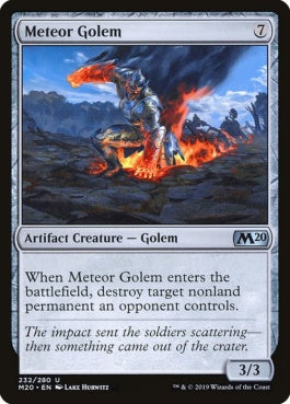 naokuroshop MTG [M20][232][茶][U][EN][隕石ゴーレム/Meteor Golem] NM