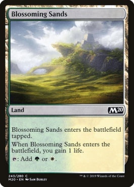 naokuroshop MTG [M20][243][土地][C][EN][花咲く砂地/Blossoming Sands] NM