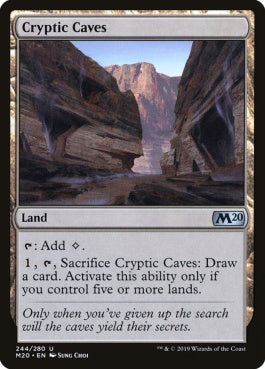 naokuroshop MTG [M20][244][土地][U][EN][謎めいた洞窟/Cryptic Caves] NM