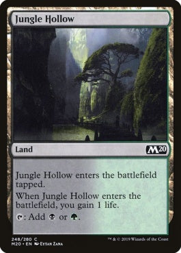 naokuroshop MTG [M20][248][土地][C][EN][ジャングルのうろ穴/Jungle Hollow] NM