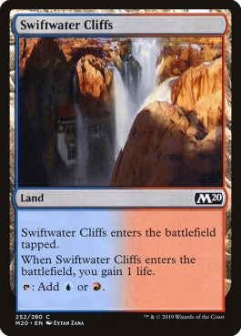 naokuroshop MTG [M20][252][土地][C][EN][急流の崖/Swiftwater Cliffs] NM