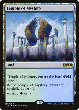 naokuroshop MTG [M20][255][土地][R][EN][神秘の神殿/Temple of Mystery] NM